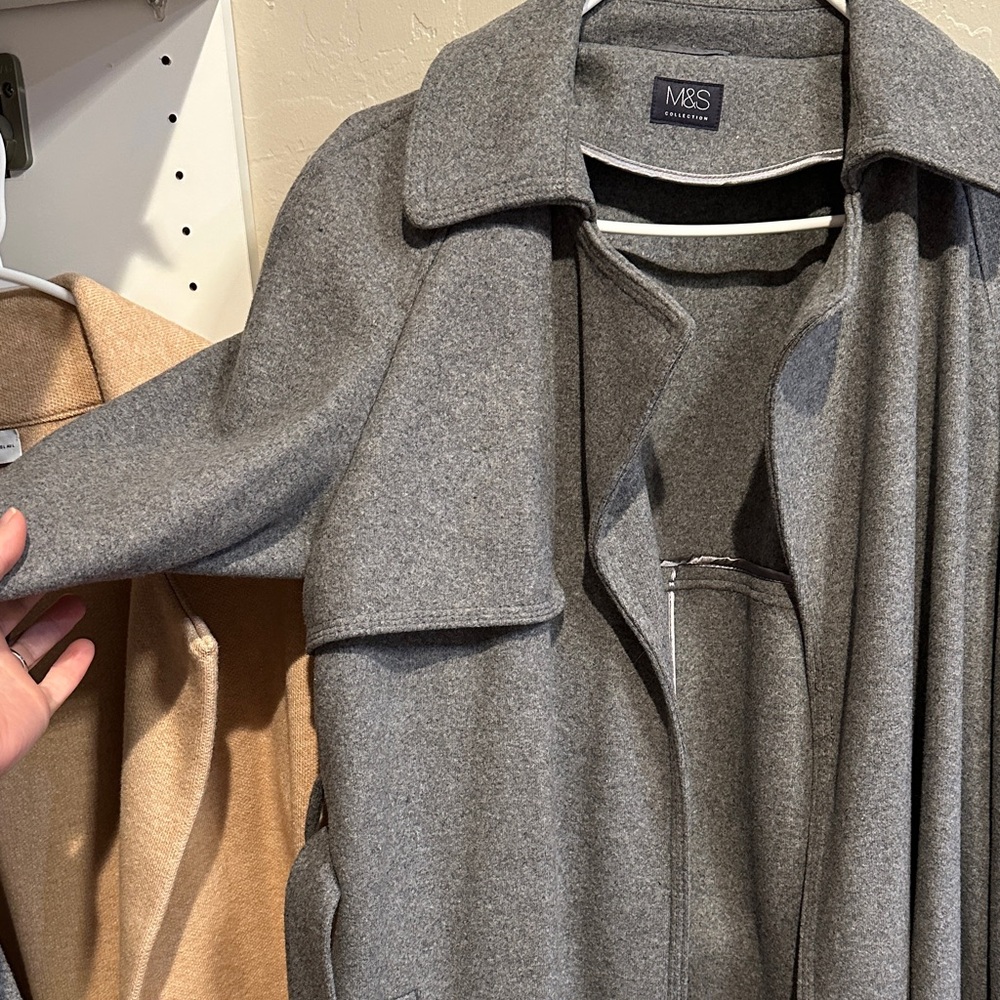 Gray Long Coat - Picture 3 of 6